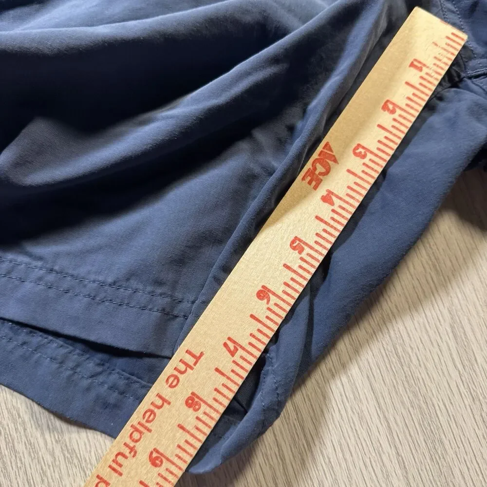 The North Face Lined Swim Trunks Men’s M Blue Elastic Waist Logo Quick Dry